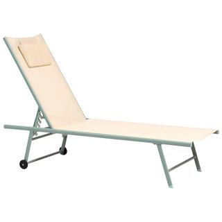 Beliani Lot de 2 transats en Acier Moderne SORONI  