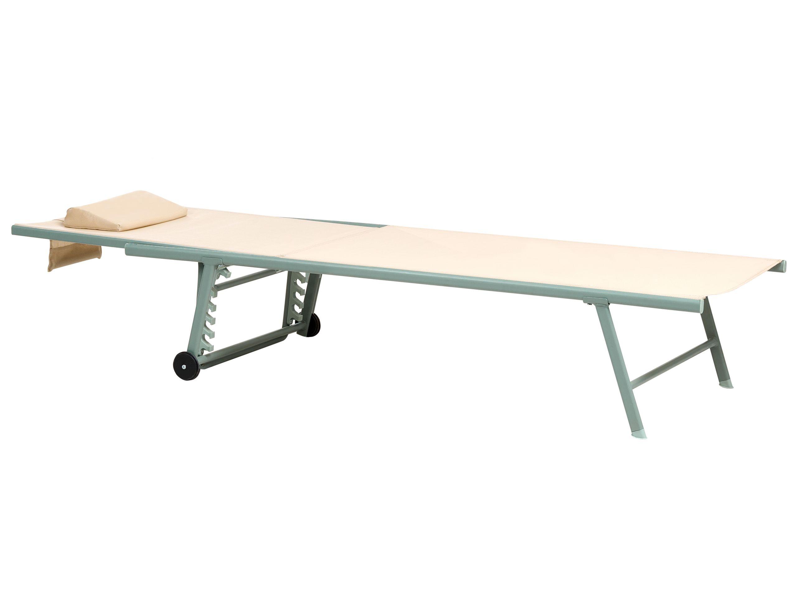 Beliani Lot de 2 transats en Acier Moderne SORONI  