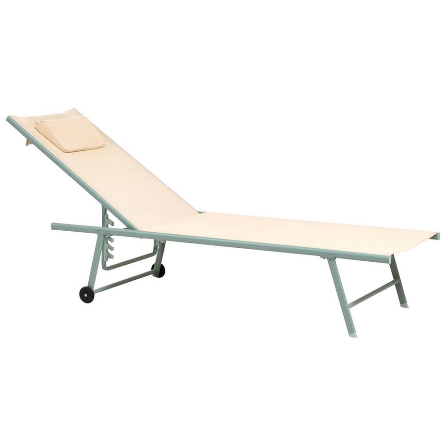 Gartenliege 2er Set aus Stahl  SORONI