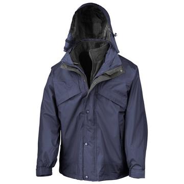 3in1 StormDri Jacke mit Reißverschluss und Druckknöpfen, wasserabweisend, winddicht