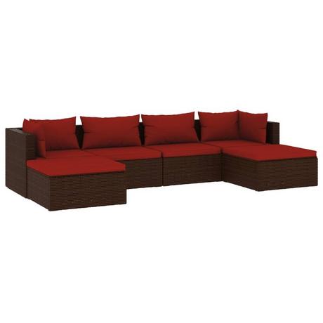 VidaXL Garten-lounge-set poly-rattan  