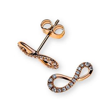 Creolen Gelbgold 750 Brillanten 0.25ct. Scharnier 12mm