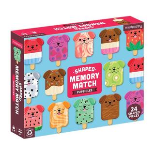 mudpuppy  Shaped Memory Match, Pupsicles 