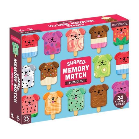 mudpuppy  Shaped Memory Match, Pupsicles, Mudpuppy 