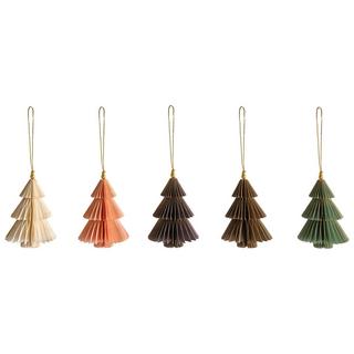 Beliani Weihnachtsbaumschmuck 20er Set aus Papier Klassisch GUDENA  