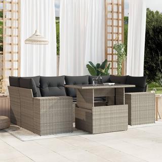 VidaXL set divano da giardino Polirattan  