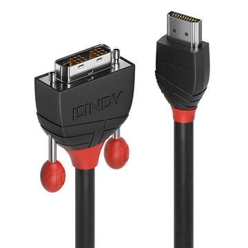 Lindy 36271 câble vidéo et adaptateur 1 m HDMI Type A (Standard) DVI-D Noir