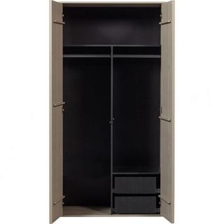 mutoni Armoire Daily Double pin dakar gris 100x200  