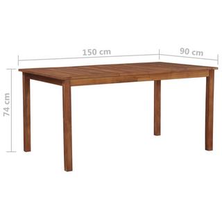 VidaXL Table à manger bois  