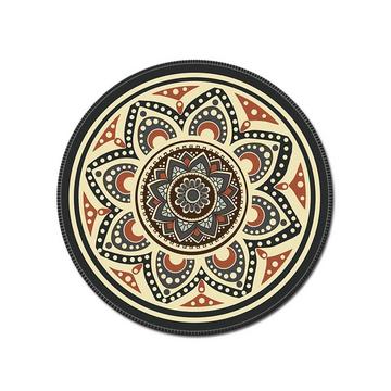 Rundes Mauspad mit Bohemian-Muster