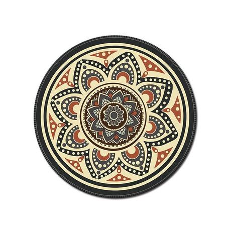 Northio  Tappetino per mouse rotondo con motivo bohémien 
