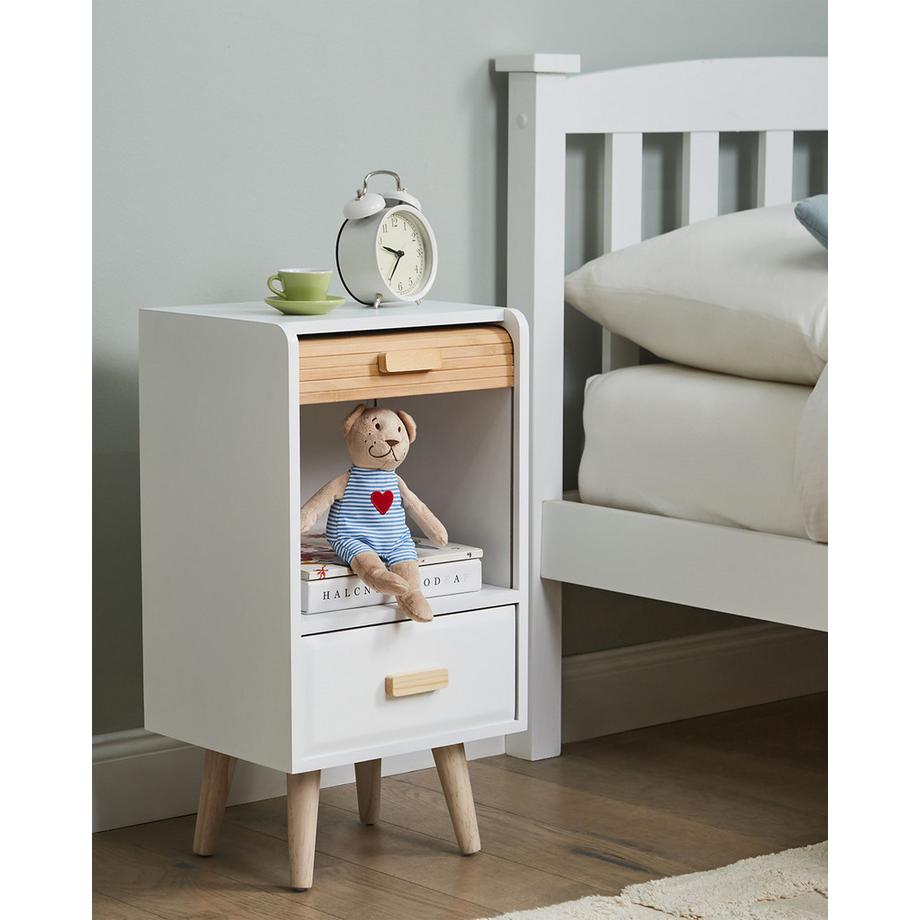 Beliani Comodino 1 cassetto en Fibra a media densità (MDF)  NESIKA  