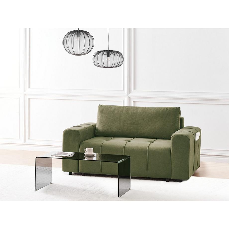 Beliani 2 Sitzer Sofa aus Stoff  INNVIK  
