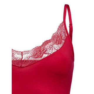 ISA bodywear  Top a spaghetti con delicato merletto 