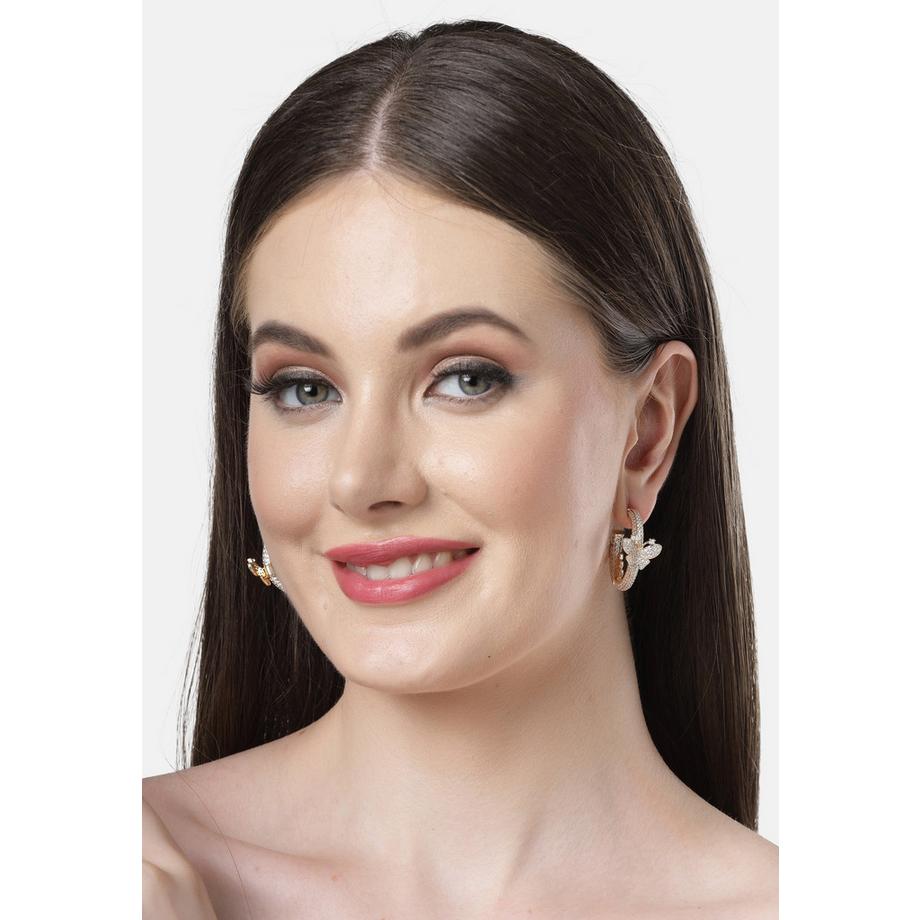 AVANT-GARDE PARIS  Diva Kollektion Zarte Schmetterling-Zirkonia-Creolen 