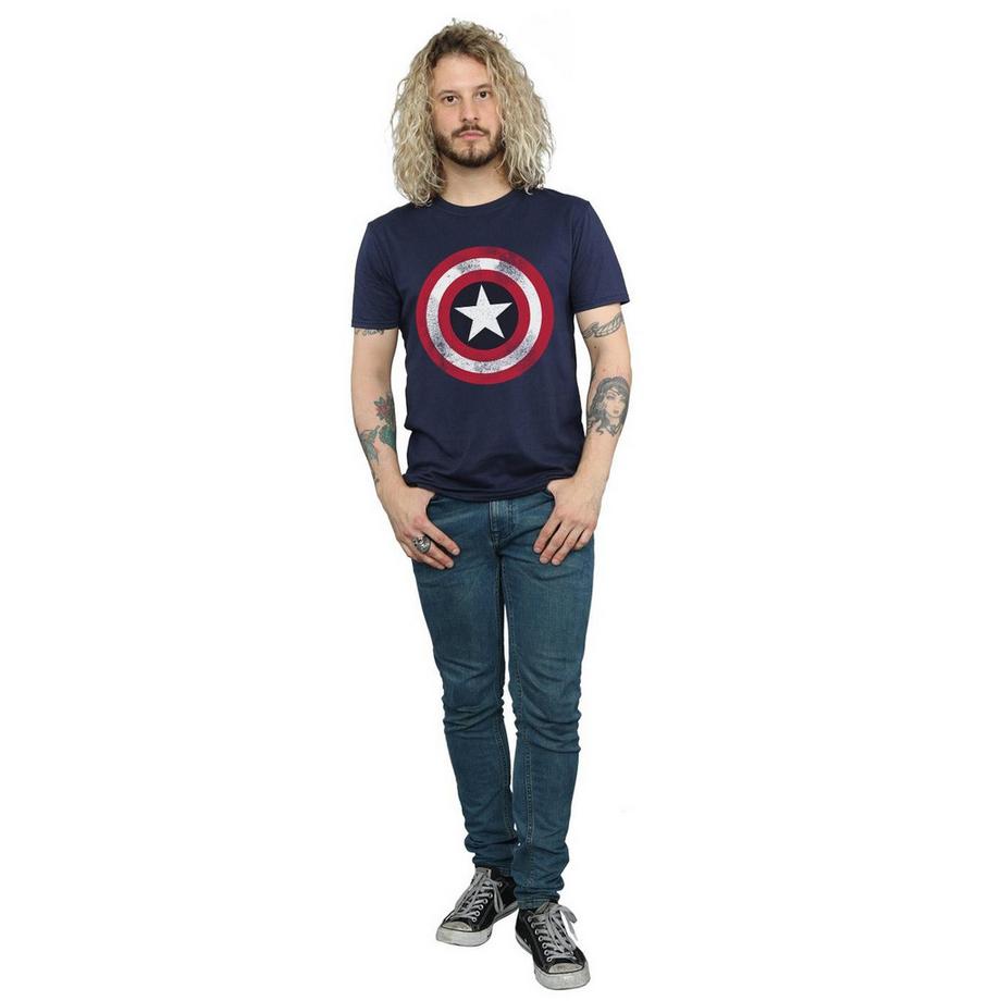 MARVEL Captain America Distressed Shield T-Shirt  
