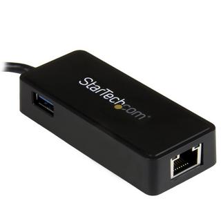 STARTECH.COM  Adattatore di rete USB-C a RJ45 Gigabit Ethernet con porta USB-A supplementare - USB 3.1 Gen 1 - (5 Gb/s) - Nera 