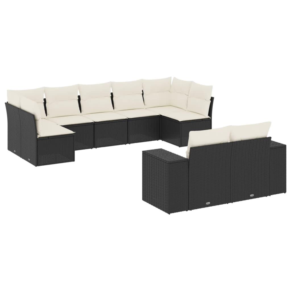 VidaXL set divano da giardino Polirattan  