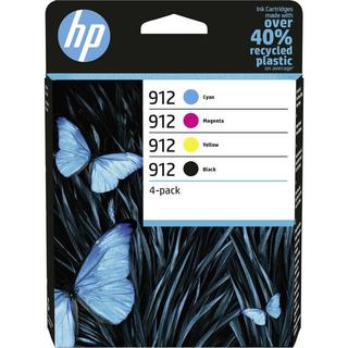 HEWLETT PACKARD  912 4er-Pack Original-Druckerpatronen Schwarz/Cyan/Magenta/Gelb 