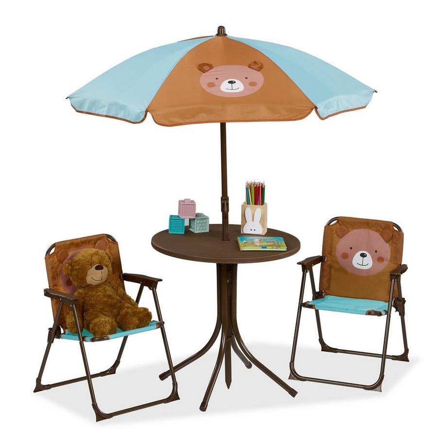 Ensemble de camping pour enfants avec parasol