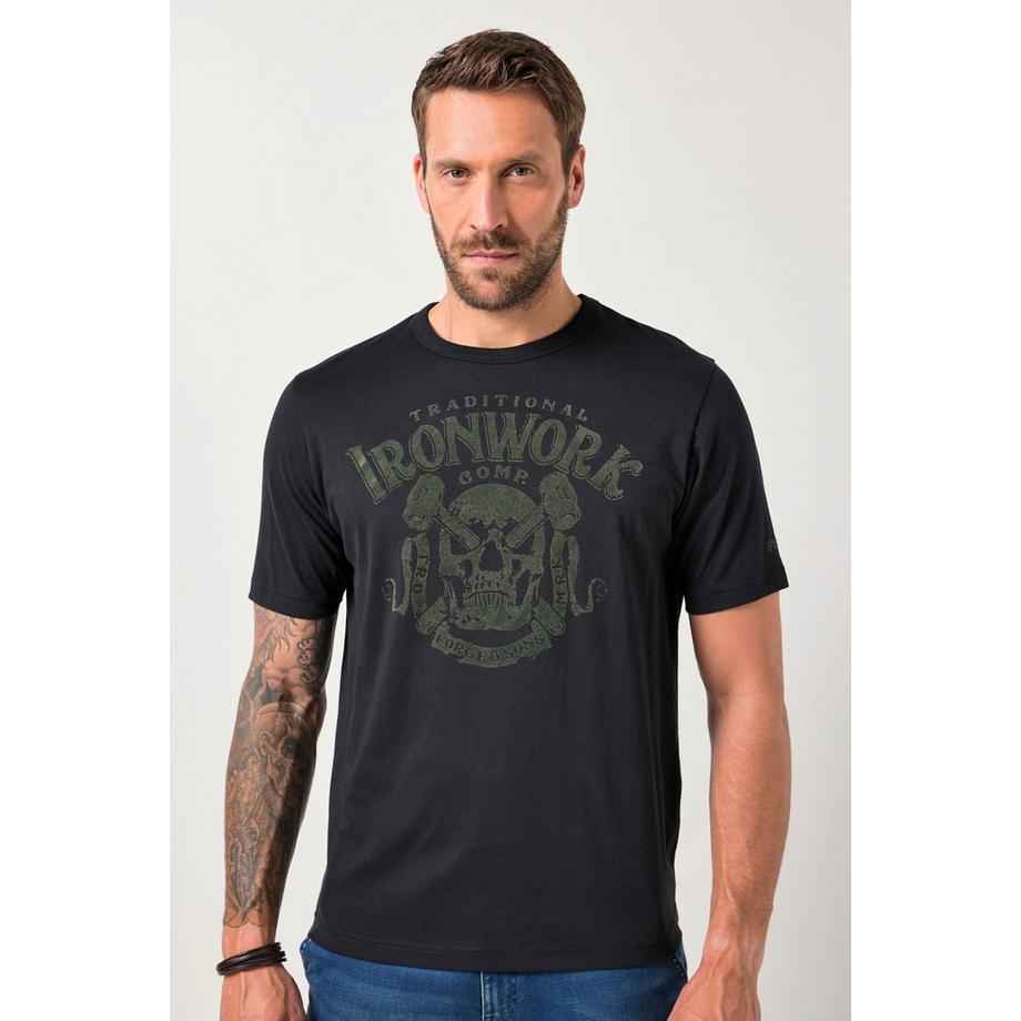 JP1880 T-shirt mezze maniche con stampa sul petto  