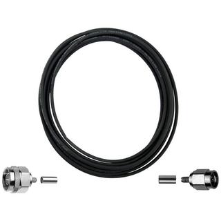 Wittenberg Antennen  Halogenfreies Kabel 50 OHm 10m N-Stecker auf SMA Stecker 