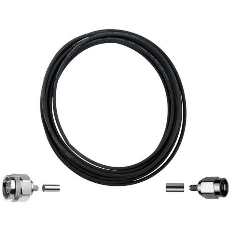 Wittenberg Antennen  Halogenfreies Kabel 50 OHm 10m N-Stecker auf SMA Stecker 