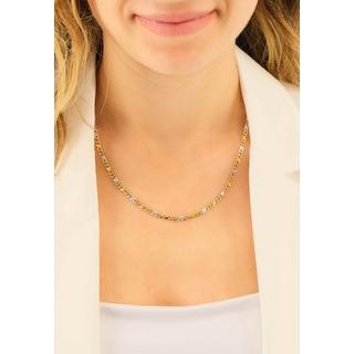 MUAU Schmuck  Collier Carrera Bicolor Gelb-/Weissgold 750, 3.5mm, 45cm 