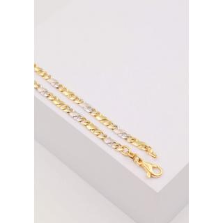 MUAU Schmuck  Collier Carrera Bicolor Gelb-/Weissgold 750, 3.5mm, 45cm 