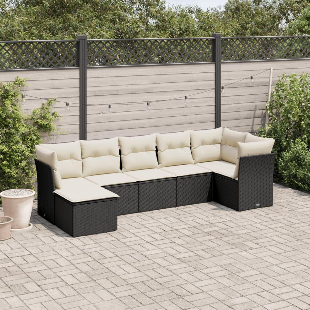 VidaXL set divano da giardino Polirattan  