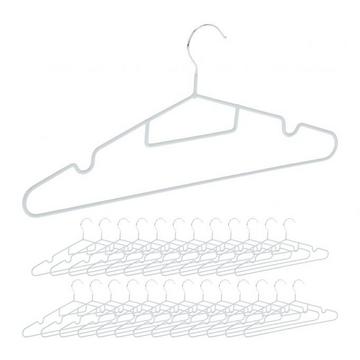 Gummierte Kleiderbügel im 24er-Set