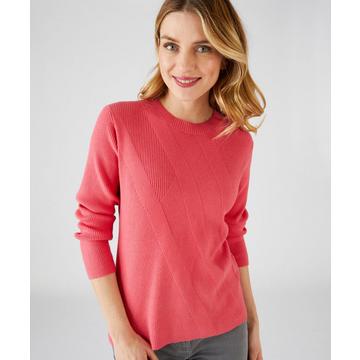 Pullover mit originellen Rippen