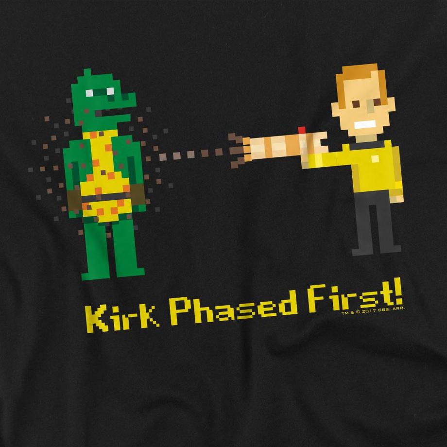 Star Trek Kirk Phased First T-Shirt Maniche Lunghe  