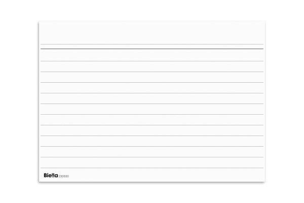 Image of Biella BIELLA Karteikarten liniert A4, 100 Stück - ONE SIZE