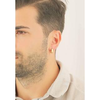 MUAU Schmuck  Creolen Gelbgold 750, 14mm 