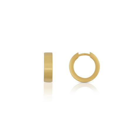 MUAU Schmuck  Creolen Gelbgold 750, 14mm 