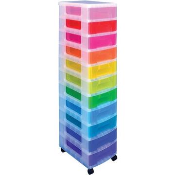 REALLY USEFUL BOX Aufbewahrungsbox 42x30x121cm 68514200 11x7 Liter Schubladen