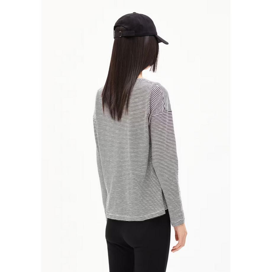 ARMEDANGELS Xianaa Lovely Maglietta a Maniche Lunghe a Righe  
