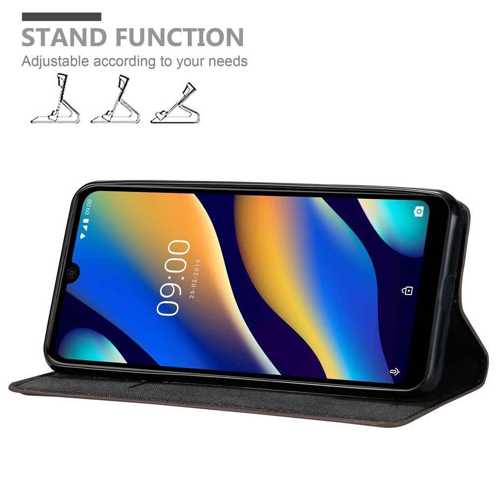 Cadorabo  Cadorabo Hülle kompatibel mit WIKO VIEW 3 LITE - Schutzhülle mit Magnetverschluss, Standfunktion und Kartenfach 