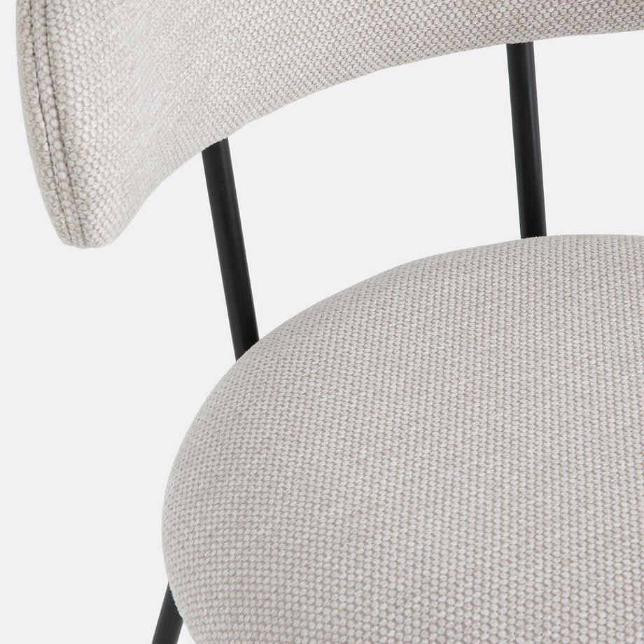 La Redoute Intérieurs Lot de 2 chaises tissu  