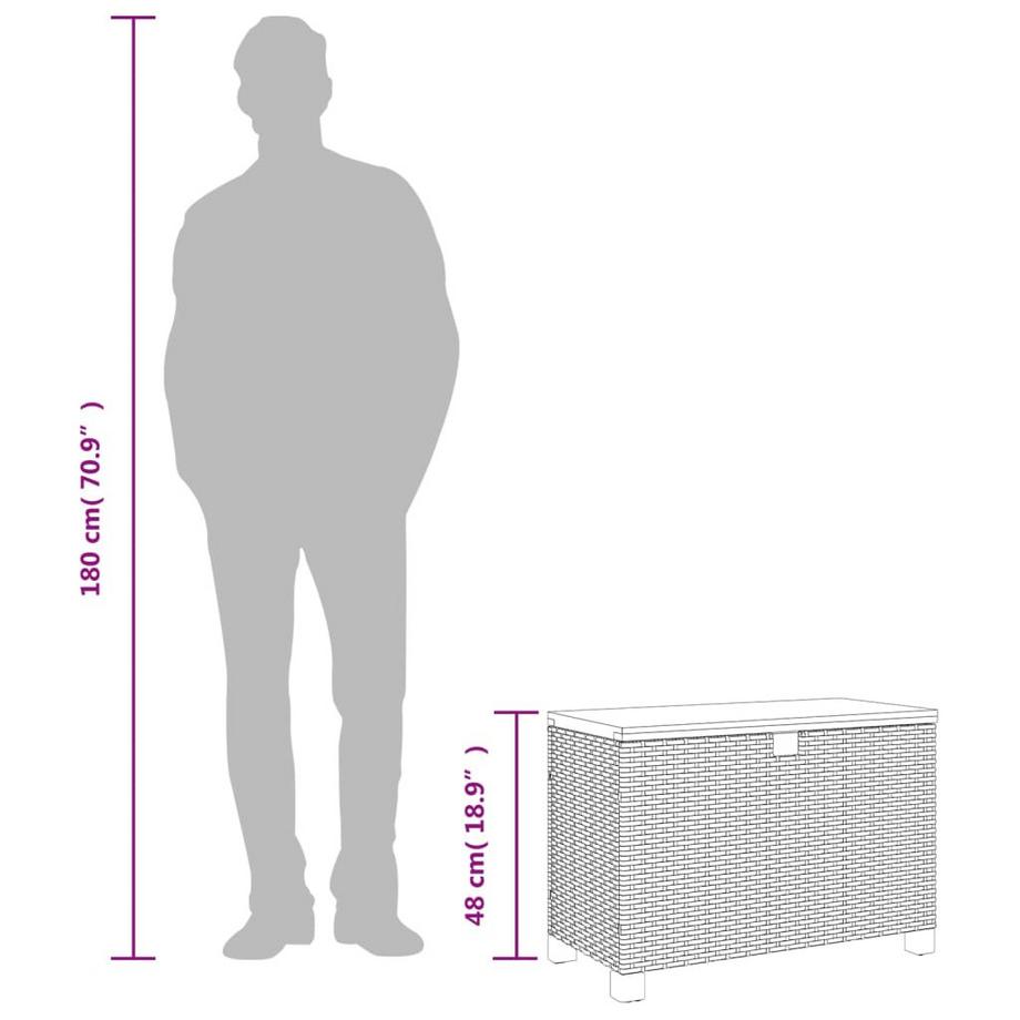 VidaXL Garten-auflagenbox  