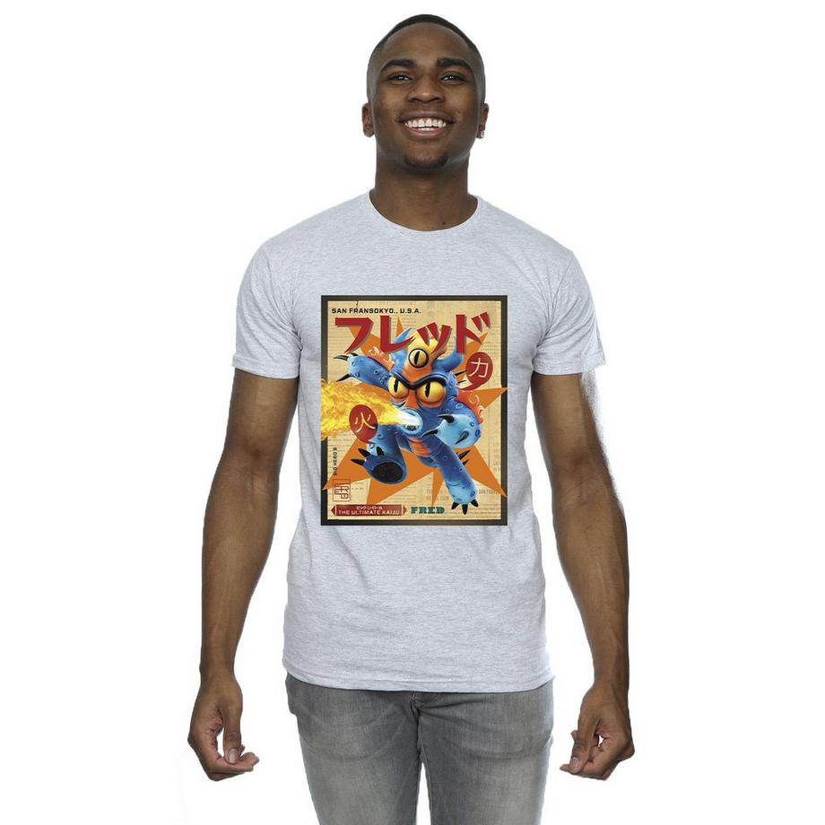 Disney Big Hero 6 Fred Grafikdruck T-Shirt  
