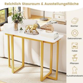 Northix Konsolentisch in Marmoroptik  