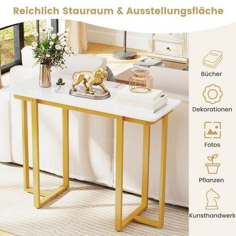 Northix Konsolentisch in Marmoroptik  