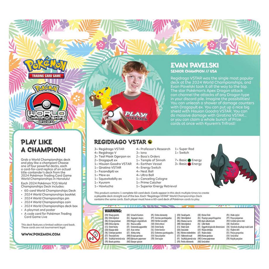 Pokémon  2024 World Championship Deck Regidrago VSTAR - Seniors Division Champion - EN 