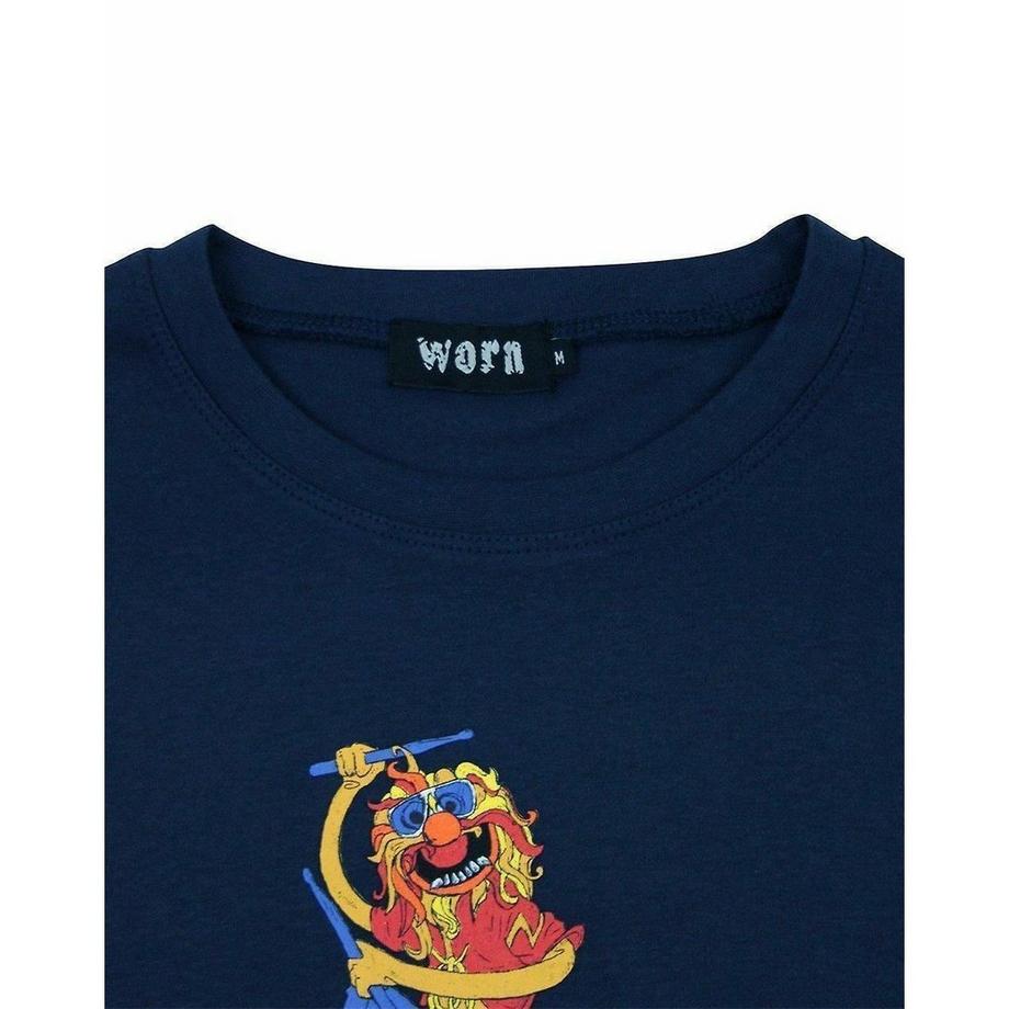 Worn T-shirt Animal Drummer  