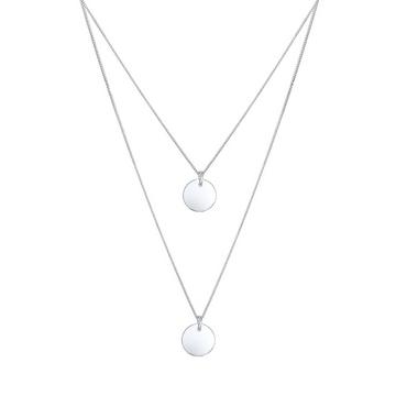 Halskette Layer Plättchen Anhänger