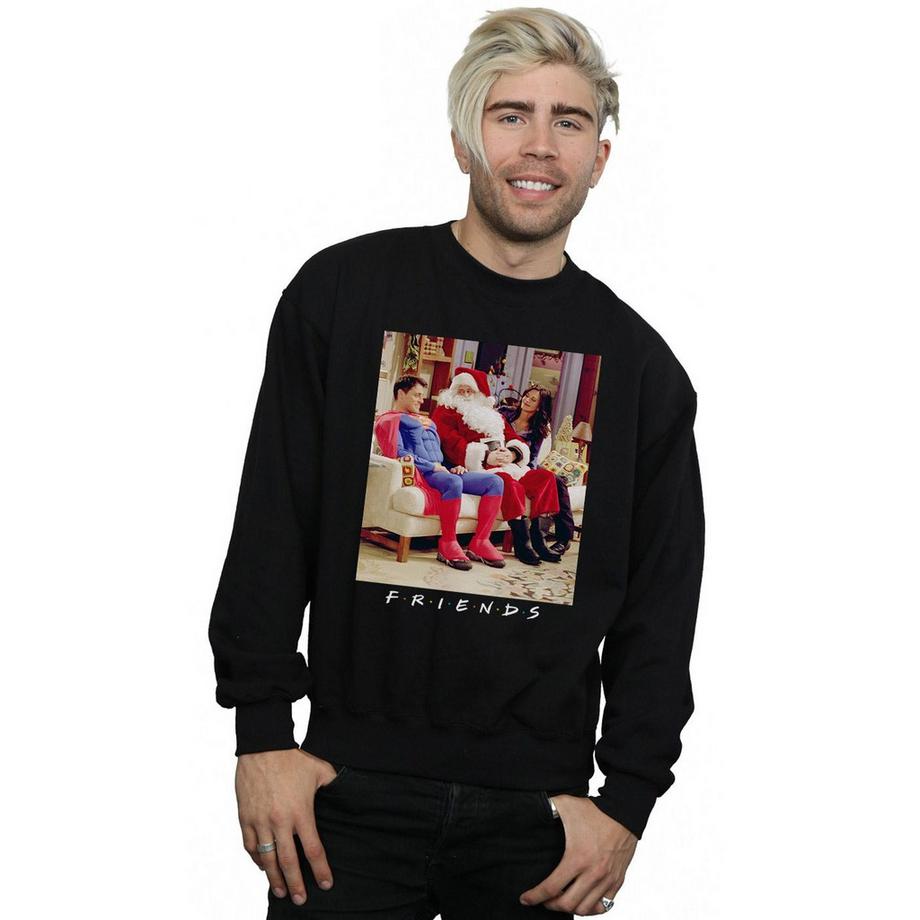 Friends Christmas Santa et Superman Imprimé Sweatshirt  