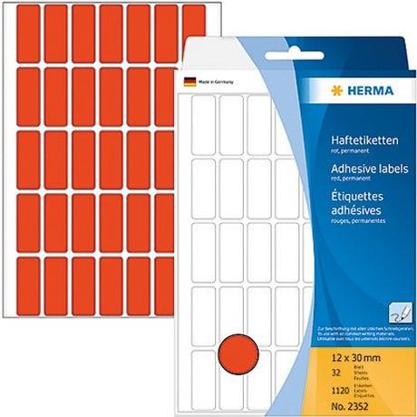 HERMA HERMA Etiketten 12×30mm 2352 rot 1120 Stück  