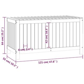 VidaXL contenitore da giardino Legno di pino  